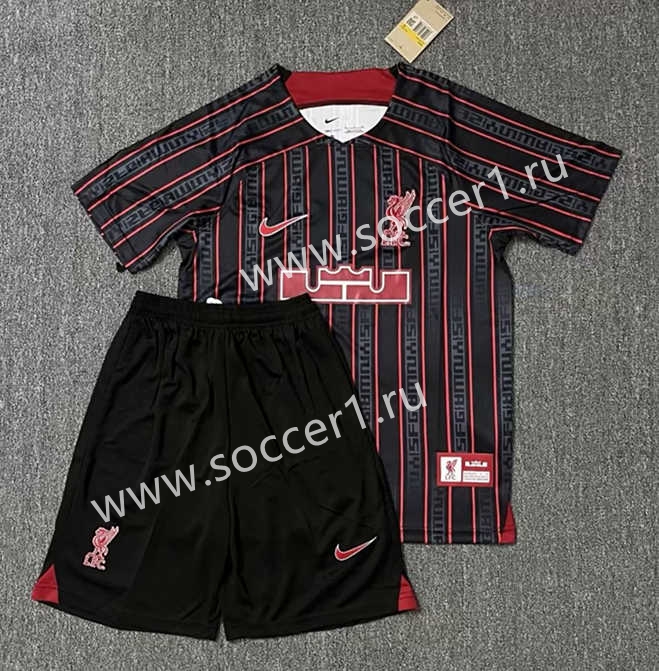 2023 2024 Special Version Liverpool Red Black Soccer Uniform WD Liverpool