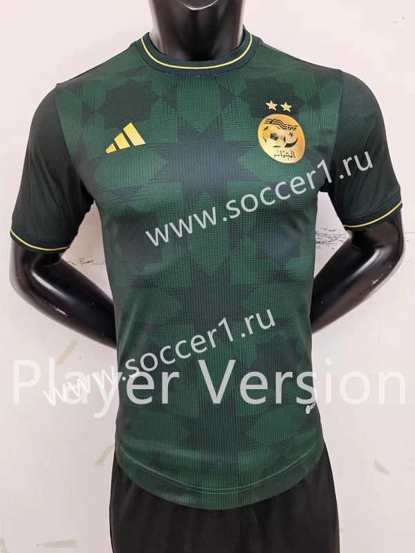 Player Version Algeria Green Thailand Soccer Jersey Aaa