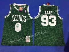 Bape Boston Celtics #93 Green NBA Jersey