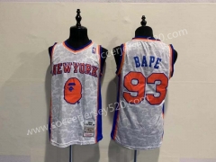 Bape New York Knicks #93 White NBA Jersey