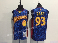 Bape Golden State Warriors #93 Blue NBA Jersey