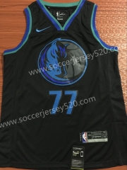 Dallas Mavericks #77 Dark Blue City Version NBA Jersey