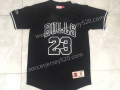 Chicago Bulls #23 Black Short Sleeve NBA Jersey