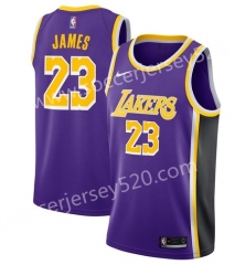 Los Angeles lakers Purple Round Collar NBA Jersey