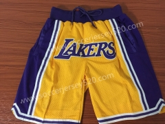 Los Angeles lakers Retro Version NBA Shorts Top2