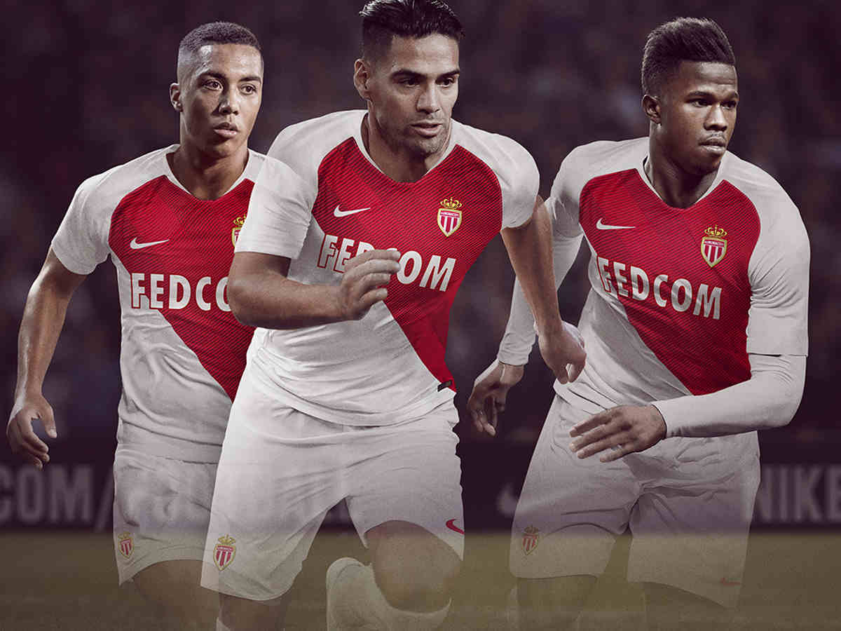 Monaco home jerseys for the 2018-19 season