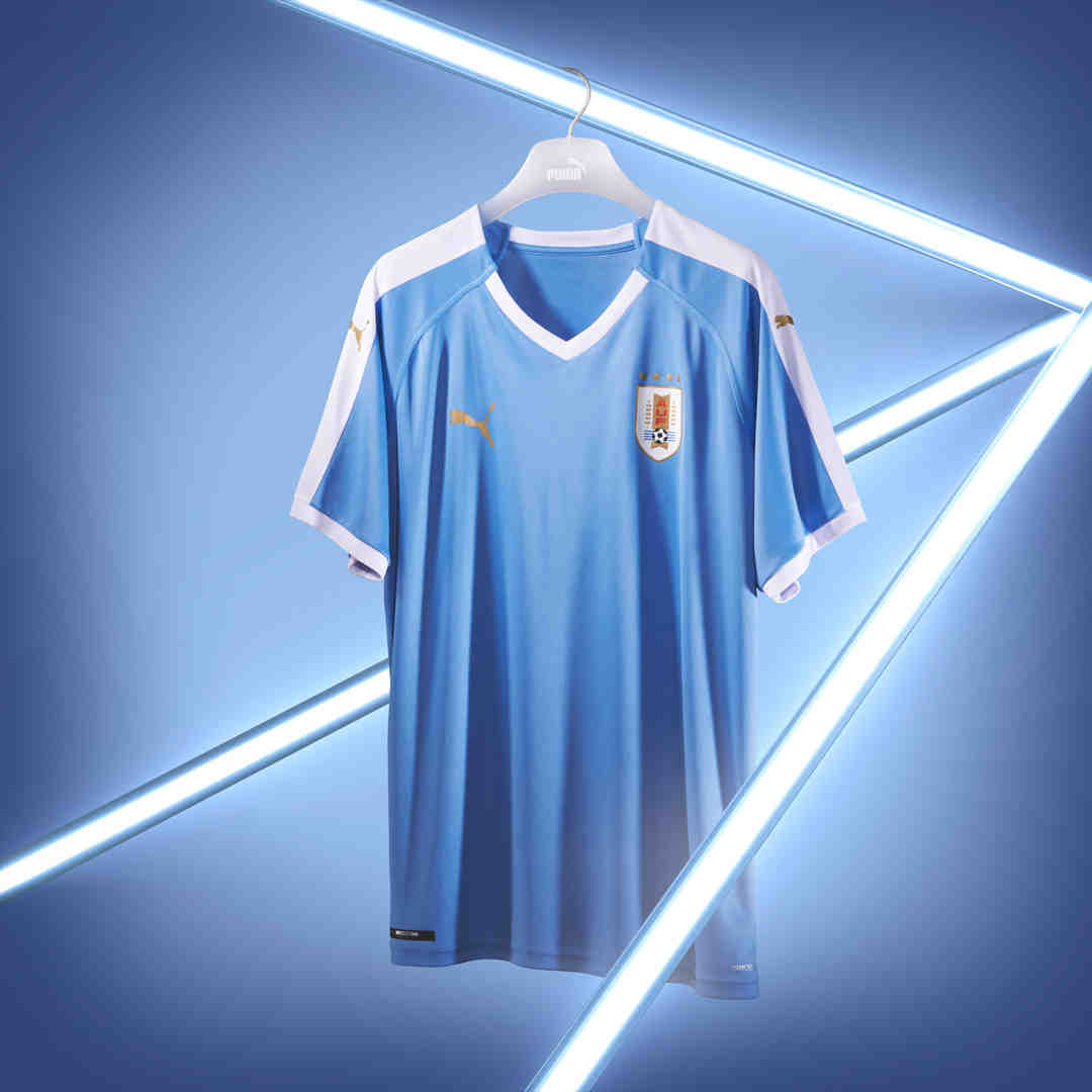 Uruguay national team 2019 season home and away jersey