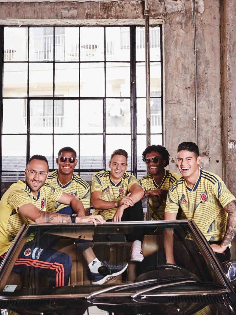 Colombian national team 2019 season home jersey