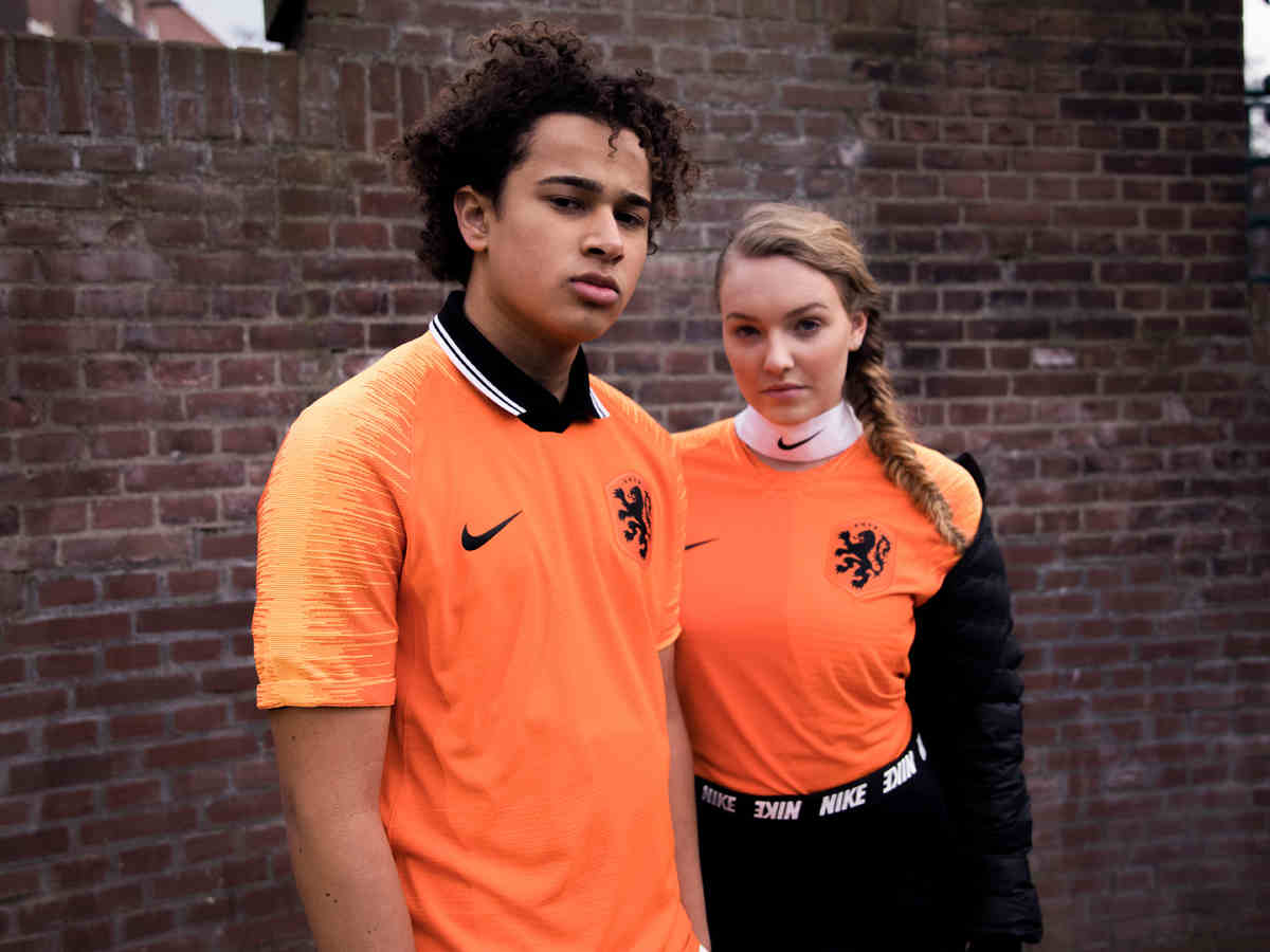 Dutch national team 2018 season home and away jersey