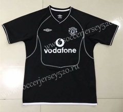 2000-2002 Season Manchester United Black Retro version Thailand Soccer Jersey AAA-510
