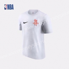 Houston Rockets NBA White Cotton T Jersey