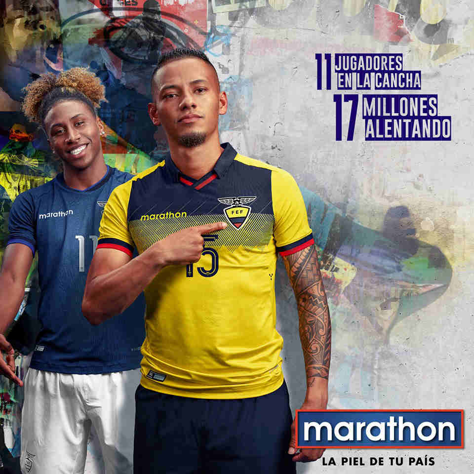 Ecuador's national team 2019 America's Cup home and away jersey released