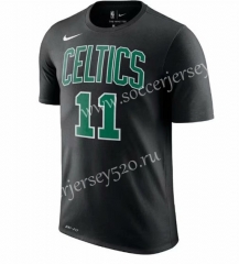 Boston Celtics  NBA Black #11 Cotton T Jersey-CS