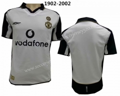 1992-2002 Manchester United Centennial Classic White Retro VersionThailand Soccer Jersey AAA