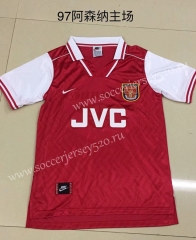 1997 Season Arsenal Home Red Retro Version Thailand Soccer Jersey AAA-DG