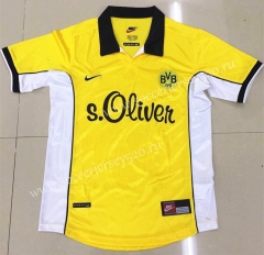 Retro Version 1998 Borussia Dortmund Home Yellow Thailand Soccer Jersey AAA-DG