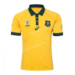 2019 World Cup Australia Home Yellow Thailand Rugby Shirt