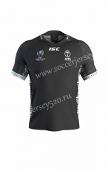 2019 World Cup Fiji Away Black Rugby Shirt