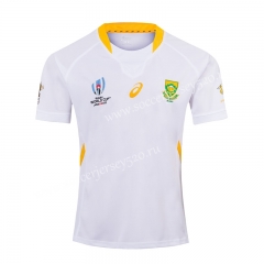 2019 World Cup South Africa Away White Thailand Rugby Jersey