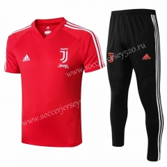 2019-2020 Juventus Red Short-Sleeved Thailand Soccer Tracksuit Uniform-815
