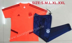 2019-2020 Bayern München Orange Short-sleeved Thailand Soccer Tracksuit-815