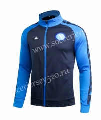 2019-2020 Napoli Royal Blue High Collar Soccer Jacket-SL