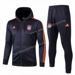 2019-2020 Bayern München Royal Blue Thailand Soccer Jacket Uniform With Hat-815