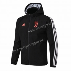 2019-2020 Juventus Black Thailand Soccer Jacket With Hat-815