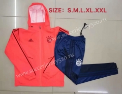 2019-2020 Bayern München Orange Thailand Soccer Trench Coats Uniform With Hat-815