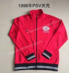 Retro Version 1998 PSV Eindhoven Red Thailand Soccer Jacket-AY