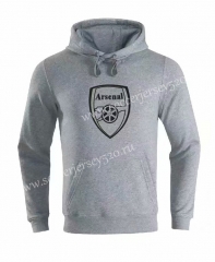 2019-2020 Arsenal Gray Thailand Soccer Tracksuit With Hat-CS