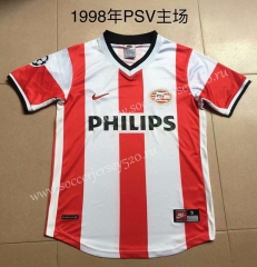 Retro Version 1998 Eindhoven Home Red&White Thailand Soccer Jersey AAA-AY