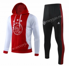 2019-2020 Ajax Red Thailand Soccer Tracksuit With Hat -GDP