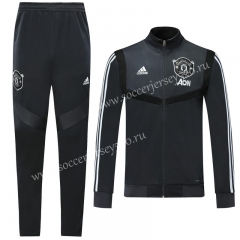 2019-2020 Manchester United Dark Gray Thailand Soccer Jacket Uniform-LH