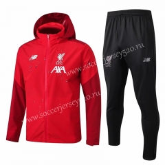 2019-2020 Liverpool Red Trench Coats Uniform With Hat-815