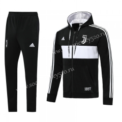 2019-2020 Juventus Black Thailand Soccer Jacket Uniform With Hat-LH