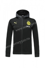 2019-2020 Borussia Dortmund Black Thailand Soccer Jacket With Hat-LH