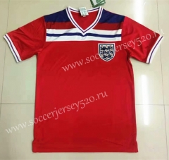 Retro Version 1982 England Away Red Thailand Soccer Jersey AAA-LL