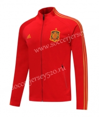 European Cup 2020 Spain Red (Ribbon) Thailand Soccer Jacket-LH