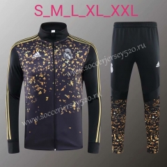 Special Version 2019-2020 Real Madrid Black Thailand Soccer Jacket Uniform-418