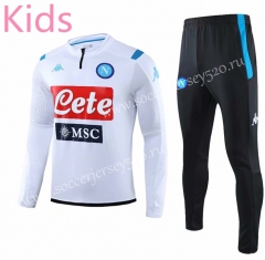 2019-2020 Napoli White Kids/Youth Soccer Tracksuit -GDP