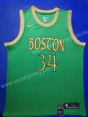 City Edition 2019-2020 Boston Celtics Green #34 NBA Jersey