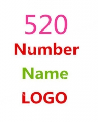 520- custom name and number
