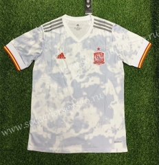 2020 European Cup Spain Away White Thailand Soccer Jersey AAA-407