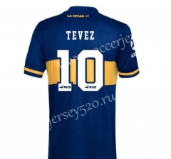 2020-2021 Boca Juniors Home Blue #10 TEVEZ Thailand Soccer Jersey AAA