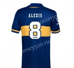 2020-2021 Boca Juniors Home Blue #8 ALEXIS Thailand Soccer Jersey AAA