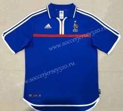 2000 Season France European Cup Champion Blue Thailand Soccer Jersey AAA-510