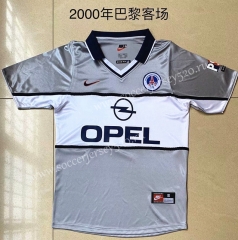 Retro version 2000 Paris SG Away Gray Thailand Soccer Jersey AAA-AY