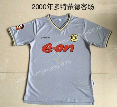 Retro Version 2000 Borussia Dortmund Away Gray Thailand Soccer Jersey AAA-AY