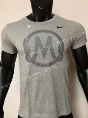 Gray Cotton T Jersey